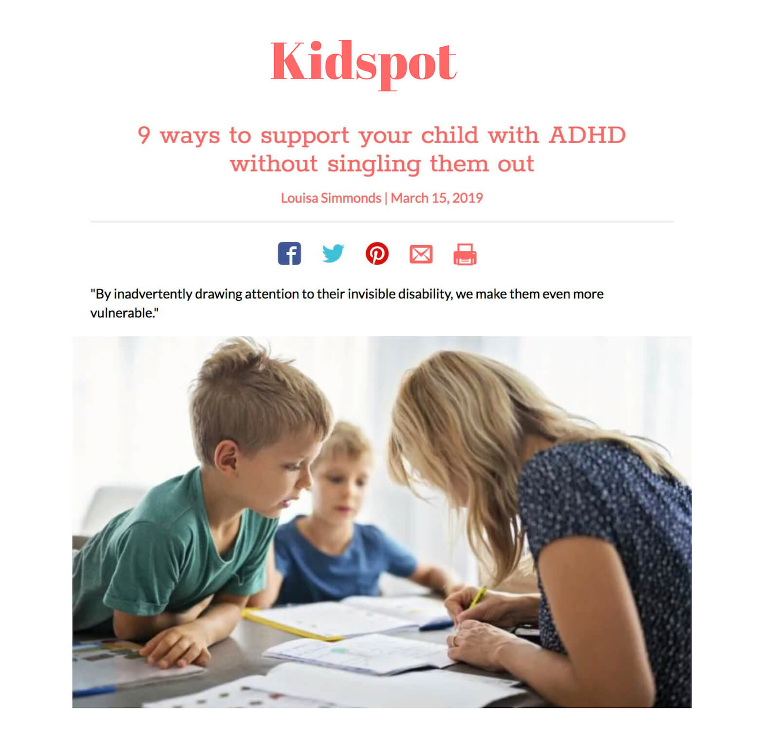 9 ways to support your child with ADHD without singling them out | Thriving with ADHD
