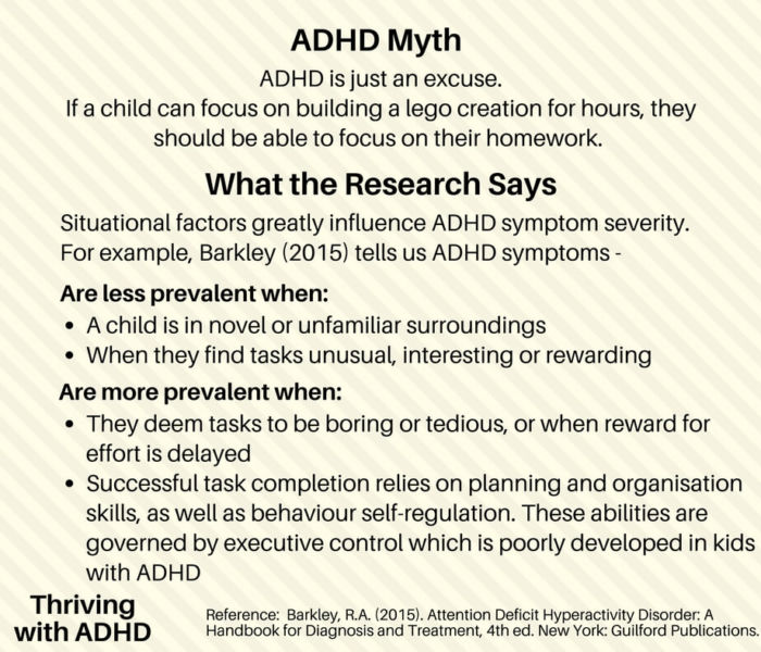 ADHD Myths - What Does the Evidence Say? - Thriving with ADHD